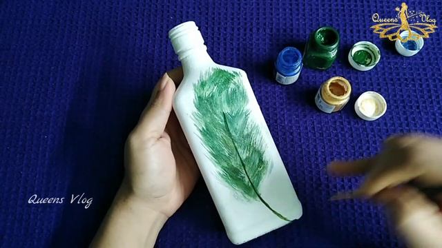 bottle painting with toothbrush/Begginers art /quick and easy смотреть онлайн