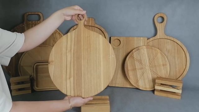 Видеообзор большой круглой доски из ясеня Wood&Stone смотреть онлайн