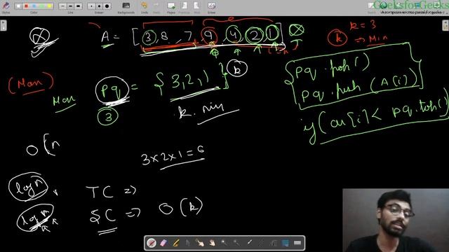 Minimum product of k integers in an array | Priority Queue Divyanshu| Geeksforgeeks смотреть онлайн