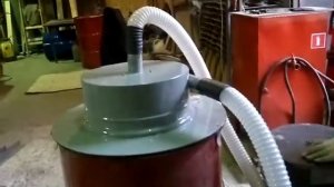 Тестирование циклона-насадки на бочку