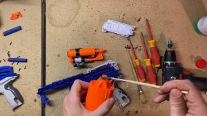 Repairing a Nerf Blaster, Nerf Elite Disruptor, simple tools, repair guide