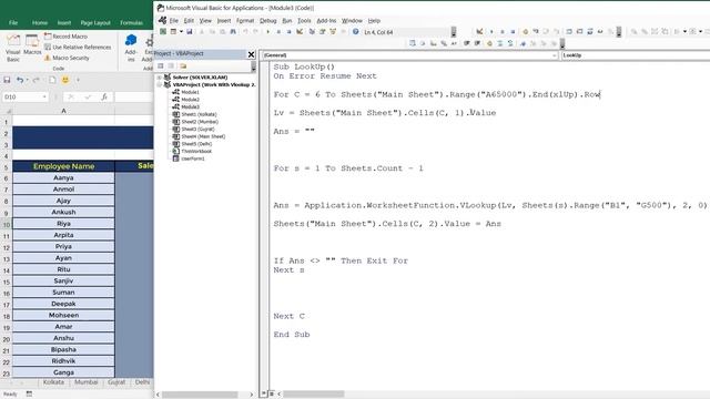 VLOOKUP With Multiple Sheet in Hindi | Excel VBA | Excel Adda смотреть онлайн