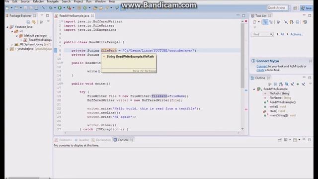 Java programming - Video 20 - Reading and writing to a text file смотреть онлайн