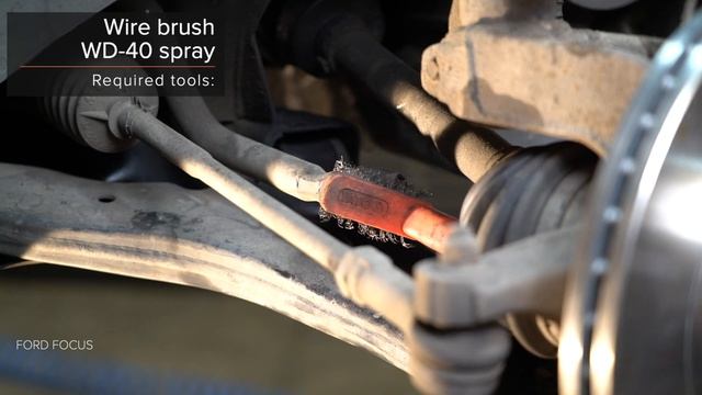 How to change front anti roll bar link on FORD FOCUS (DAW) [TUTORIAL AUTODOC] смотреть онлайн