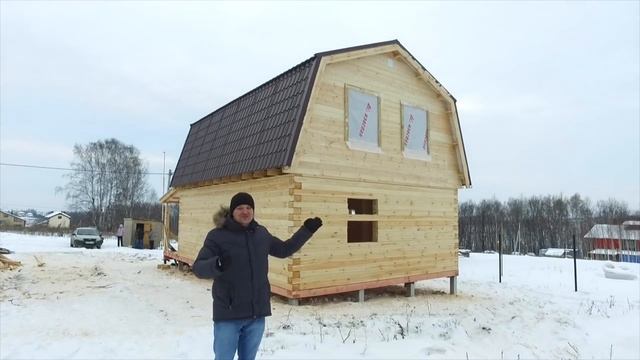 Как построить дом из бруса зимой? | ДОМ ИЗ ПРОФИЛИРОВАННОГО БРУСА смотреть онлайн