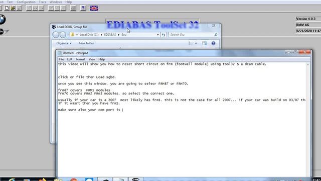 BMW CODING.FRM short circuit how to reset with tool32. смотреть онлайн