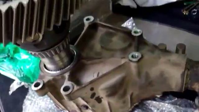 Раздатка и дифференциал после восстановления шлицевого соединения Mazda CX-9