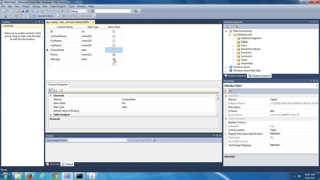CMSC 205 - Adding a SQL Server DB to an Empty Web Site смотреть онлайн