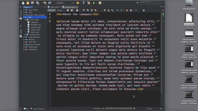 Git Repository owner now creates and pushes a their new branch смотреть онлайн