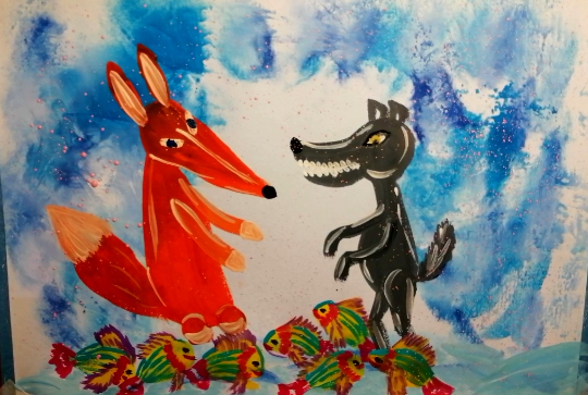 Как нарисовать Сказку "Лиса и Волк" смотреть онлайн