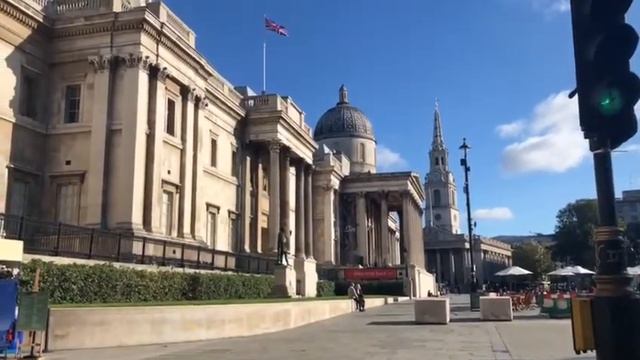 WALKING AROUND TRAFALGAR SQUARE , LONDON(4K)2020 смотреть онлайн