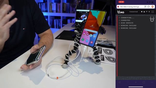So you think your phone or iPad are safe? Rubber Ducky script for mobile targets and Hak5 OMG cable смотреть онлайн