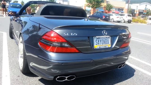 Mercedes Benz SL65 AMG Idle & Drive off смотреть онлайн