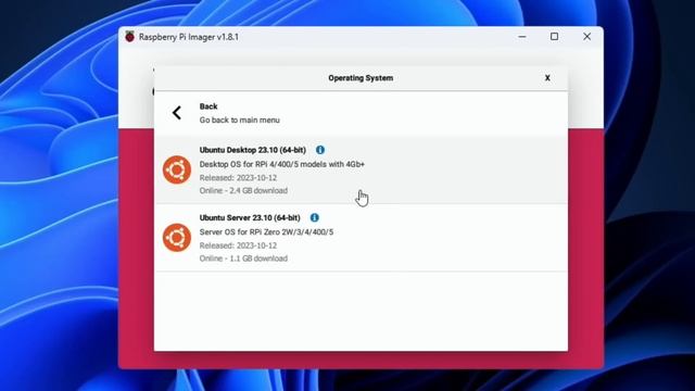 Raspberry Pi imager 1.8.1. Device option for Raspberry Pi 5 смотреть онлайн