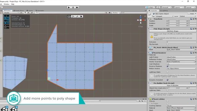 ProBuilder Unity | Drawing 3D Shapes with Poly Shape Tool смотреть онлайн