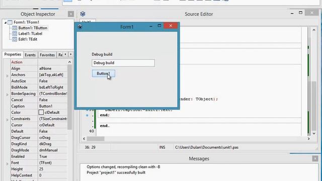 Lazarus IDE - Smaller executable смотреть онлайн