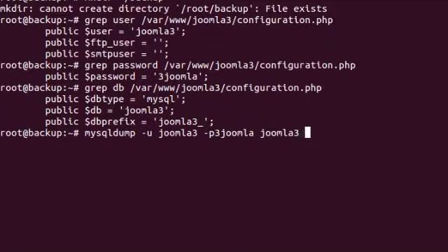 Администрирование LAMP - Делаем BACKUP сайт на Joomla (оригинальный звук) смотреть онлайн