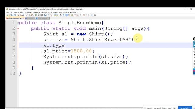 BIT-Semester 1, Programming - Strings, Enumerations, Wrapper classes & Annotations смотреть онлайн