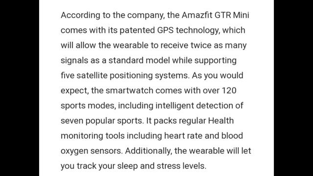 AMAZFIT GTR MINI SMART WATCH LAUNCHED. смотреть онлайн
