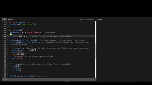 Drag and drop objects on canvas with your hand using ml5 and p5js смотреть онлайн
