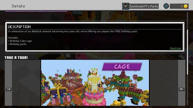 FREE CubeCraft Games Birthday Pack (Minecraft Bedrock Edition Servers) смотреть онлайн
