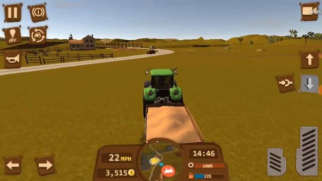 Farmer Simulator 2018. Обзор Android - ios игры. Зарабатываем на новый трактор смотреть онлайн