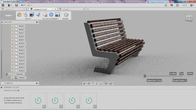 II. Урок 8 Fusion360: Функции Render во Fusion360