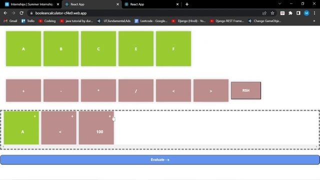 React Project-1(Boolean Calculater) смотреть онлайн