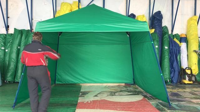 Торговая палатка полуавтомат 3х3м, сборка разборка, www.shatry3.ru.mp4