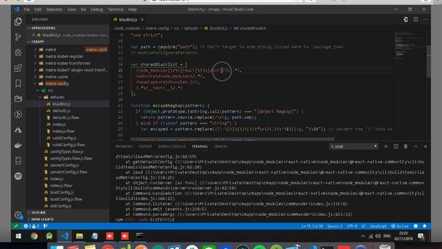 React-Native: Fix regular expression node 12.13.0 смотреть онлайн