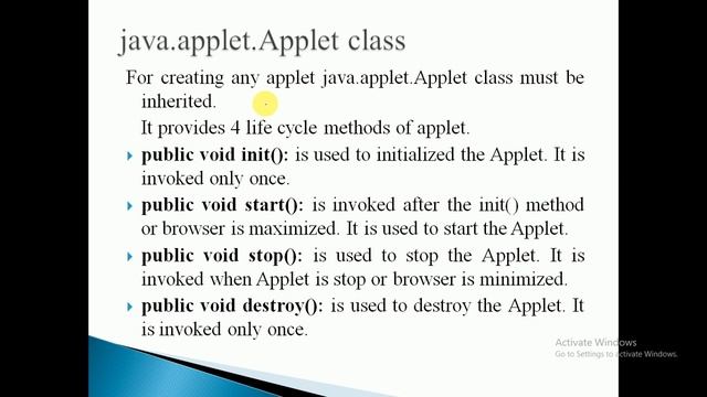 Applet in Java Part I смотреть онлайн