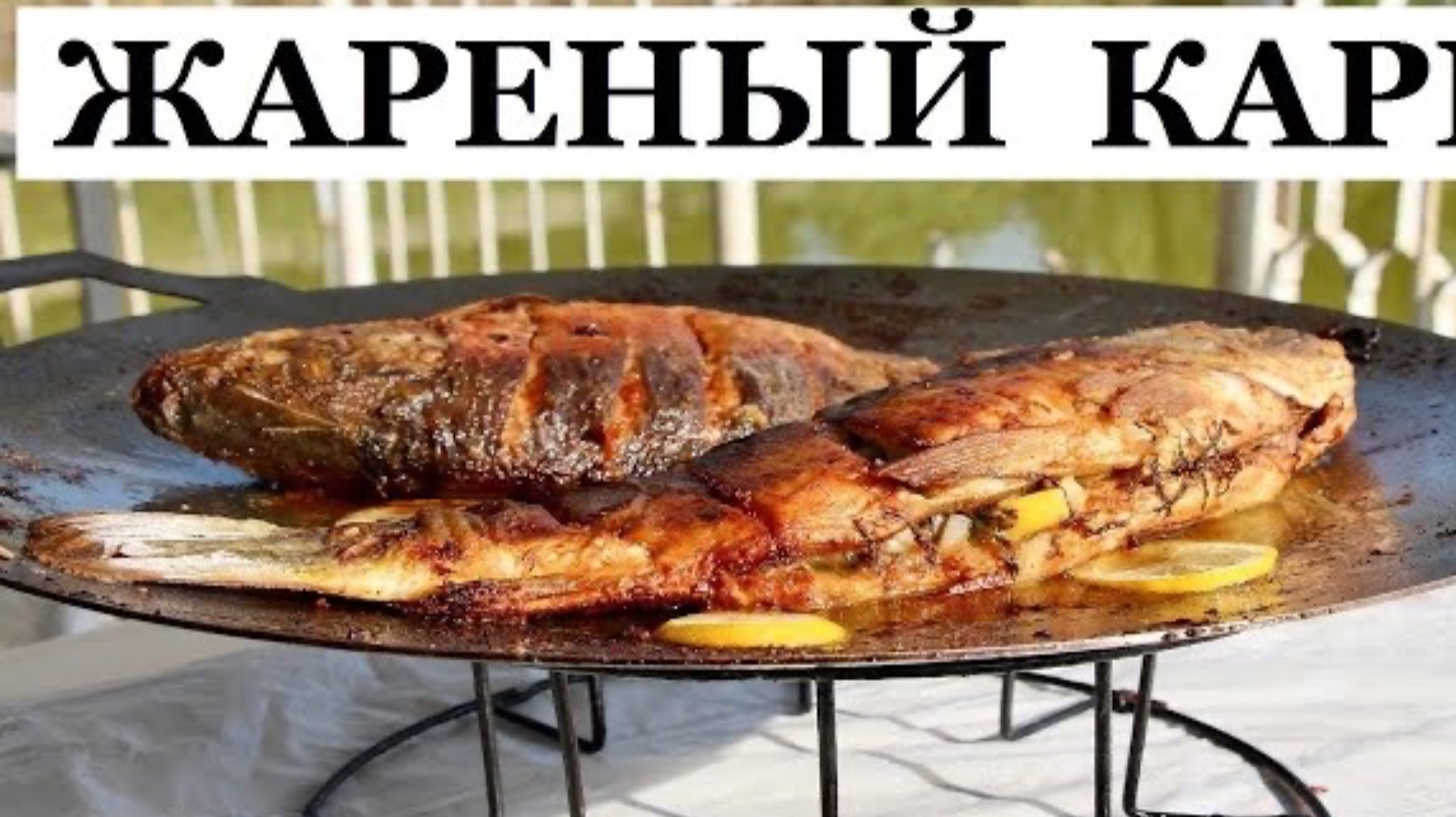 Жареный карп на садже. Жареная рыба смотреть онлайн