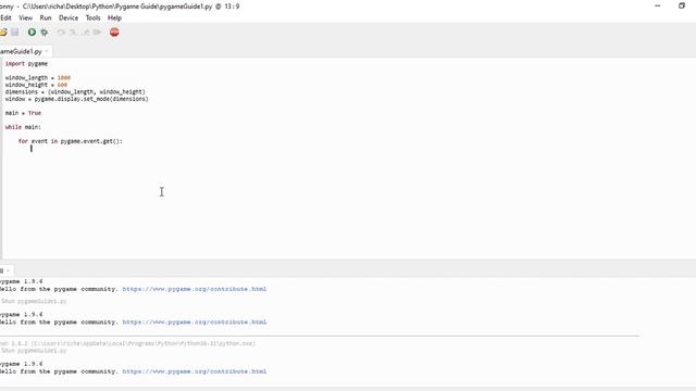 Pygame tutorial #1: Setting up the Window смотреть онлайн