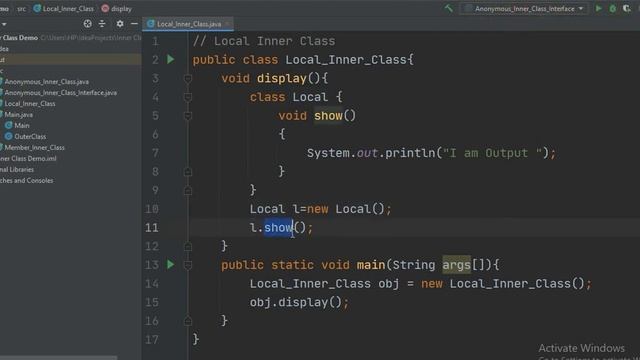 #7.5 Java Tutorial | Local Inner class смотреть онлайн