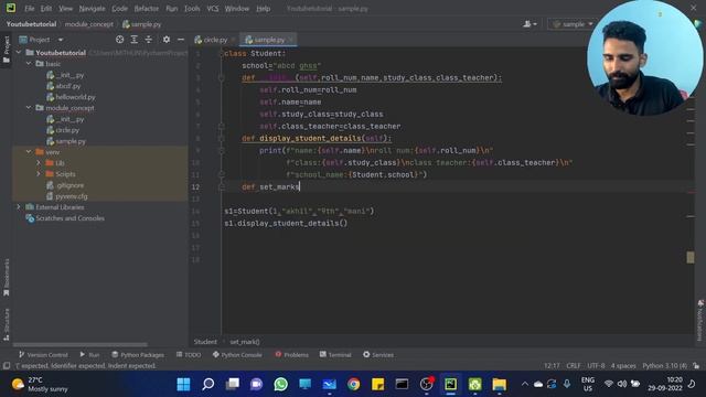 Part 53 | Python Class and Objects Problem | Python Malayalam Tutorial Series смотреть онлайн