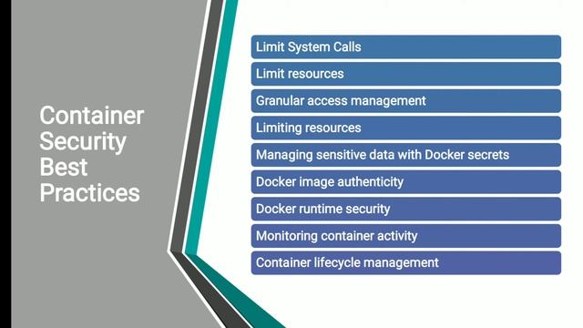 Docker Container Security Best Practices смотреть онлайн