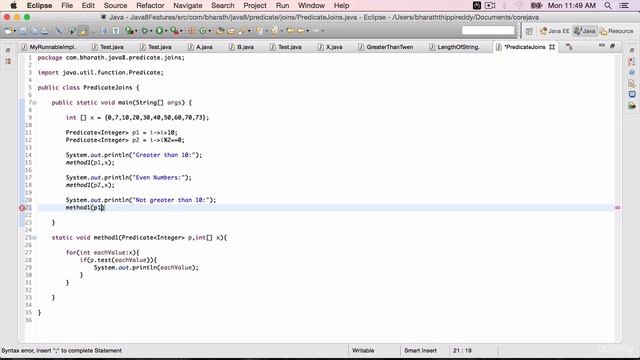 Predicate Joins in Action in java8 смотреть онлайн