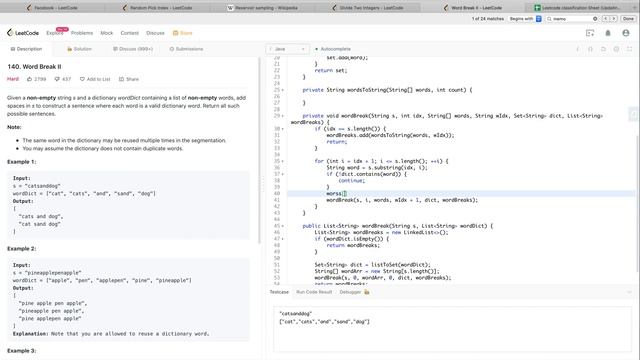 Facebook Coding Interview Question | Leetcode 140 | Word Break II смотреть онлайн