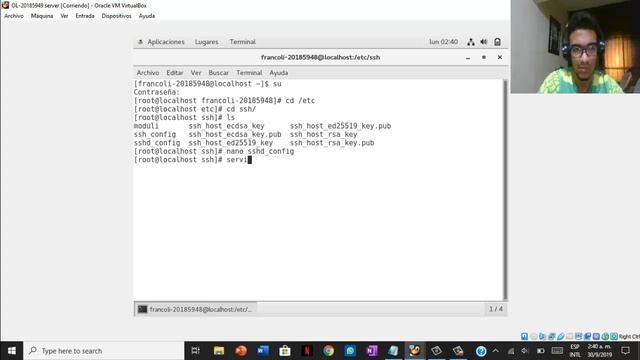 servidor SSH | oracle linux смотреть онлайн