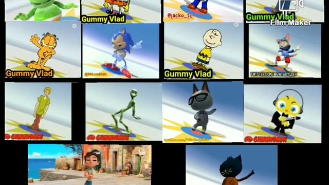 14 Different Characters Sings The Gummy Bear Song смотреть онлайн