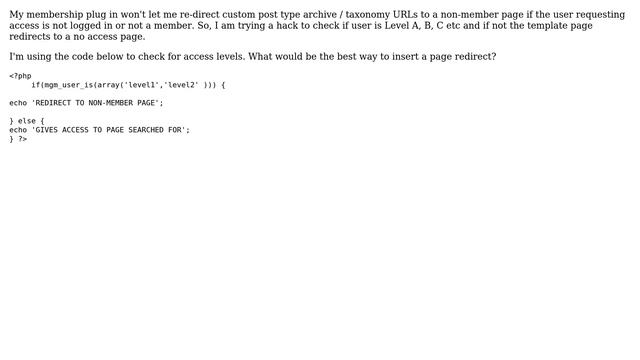 Wordpress: Redirect to Page URL for non-members смотреть онлайн