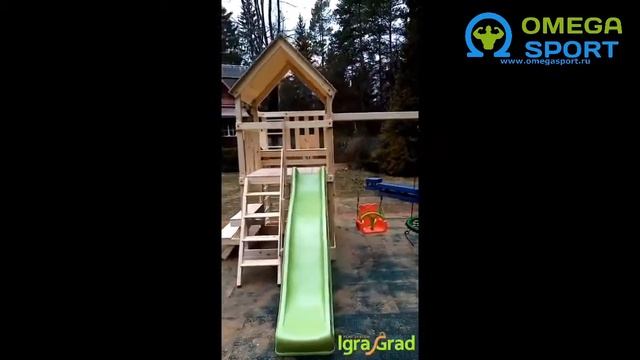 Обзор. Детский спортивный городок IgraGrad Крафт Pro 1 смотреть онлайн