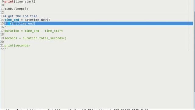 Python in Emacs 0063 - How to Calculate the time between two events? смотреть онлайн