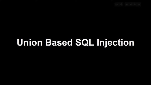 Types of SQL Injection смотреть онлайн
