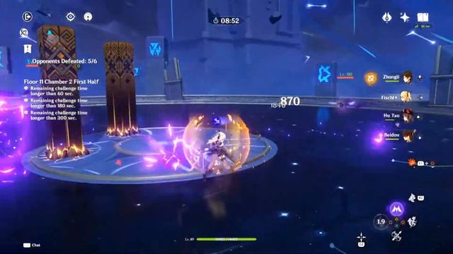 Chiliastic Moon Floors 9 - 12 (34-Stars) - Spiral Abyss (11/1 - 11/15, 2021) - Genshin Impact v2. смотреть онлайн