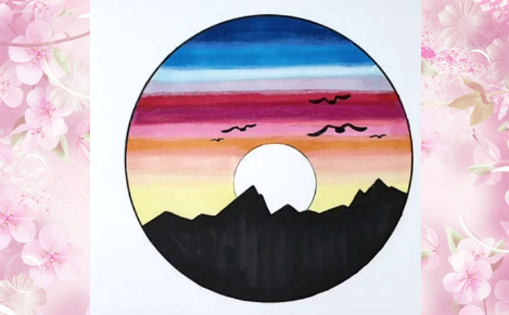 Рисунок Заката смотреть онлайн