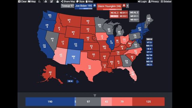Glenn Youngkin Vs Joe Biden, 2024 Election Prediction (December 2021) смотреть онлайн