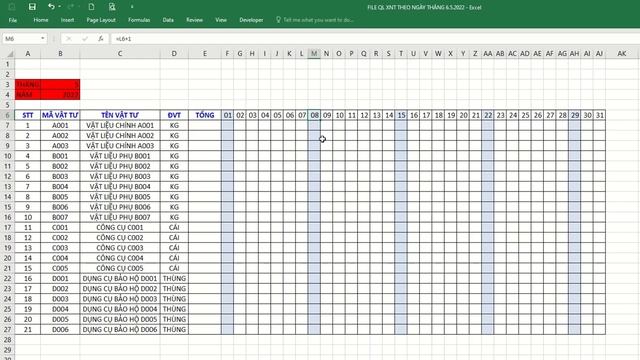 HƯỚNG DẪN TẠO FILE XUẤT NHẬP TỒN THEO NGÀY & THEO THÁNG - PHẦN 1 - ILOVEEXCEL! смотреть онлайн