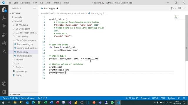 Python Part 7c - Sequences: other techniques смотреть онлайн