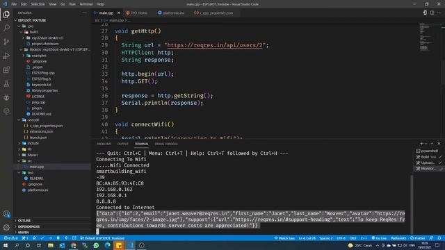 NodeMCU ESP32 | #3 . HTTP GET API RESPONSE & READ JSON DATA - BAHASA INDONESIA смотреть онлайн